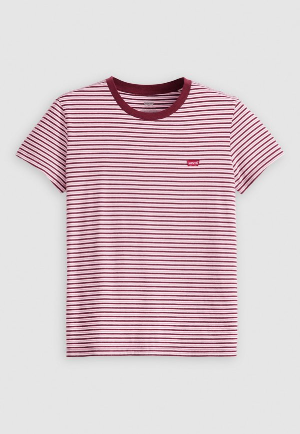 THE PERFECT TEE - Basic T-shirt - anita stripe zinfandel3