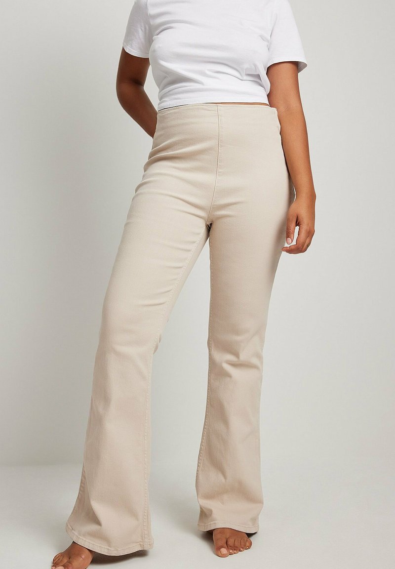 NAKD Bootcut jeans light beige/beige Zalando.ie