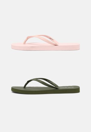 Allassandaalit - khaki/pink