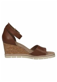 Caprice Sandali con plateau - cognac