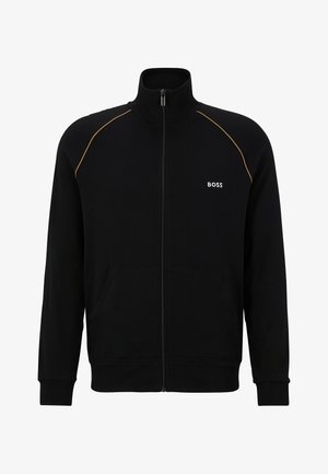 Felpa con zip - black six