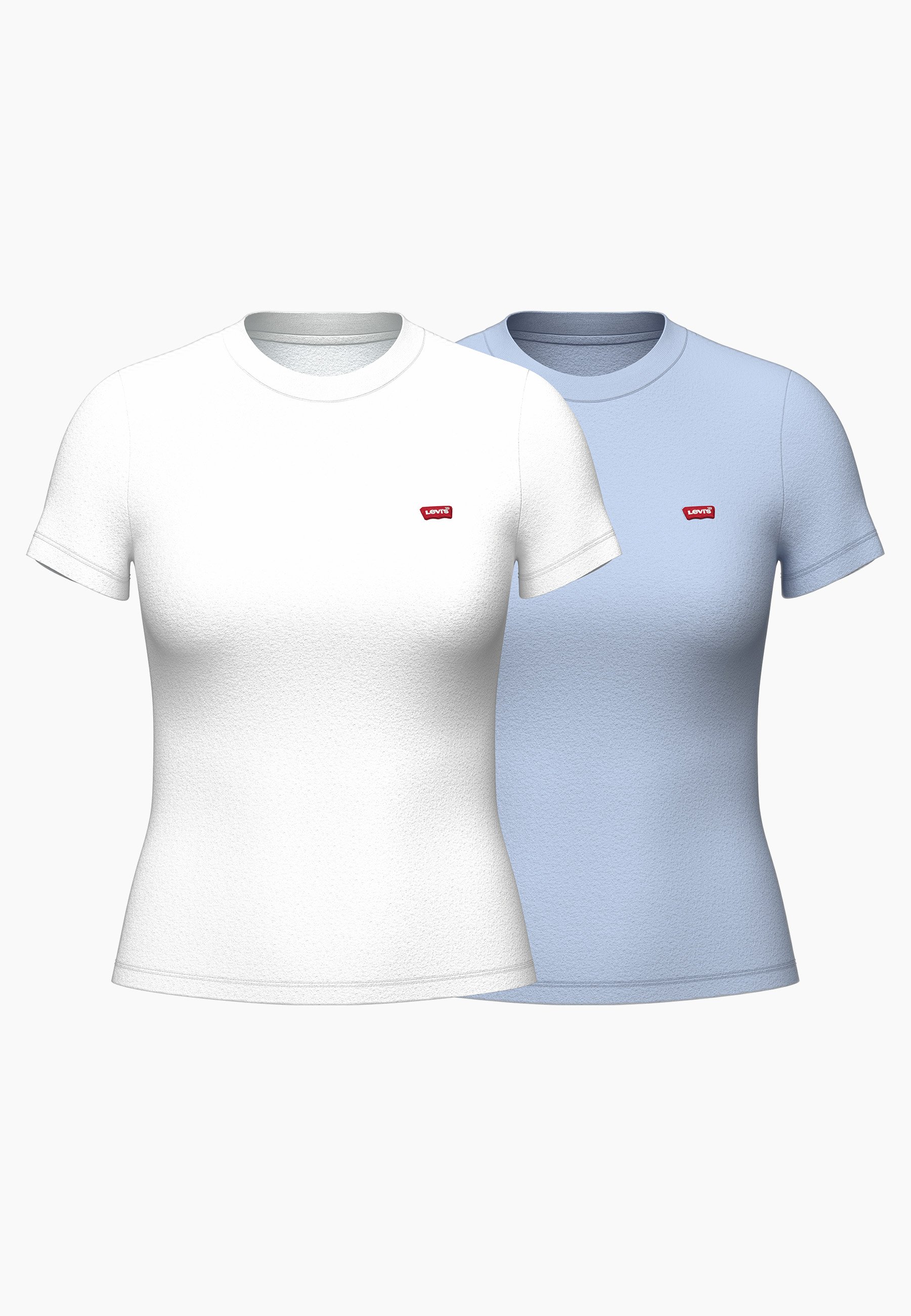 Levi's® ESSENTIAL TEE 2 PACK - Jednoduché tričko - kentucky blue/white