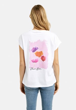 Smith&Soul RUNDHALS MIT - Print T-shirt - white