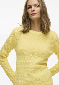 VILA VIDALO O NECK  - Trui - pale banana