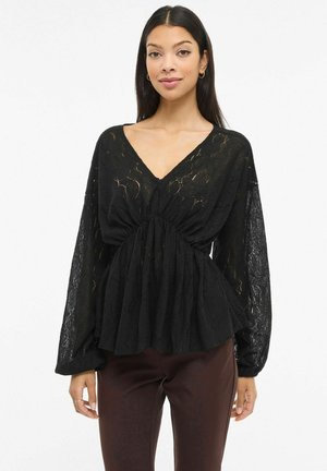 MIT LANGEN ÄRMELN VISEBA - Majica z dolgimi rokavi - black