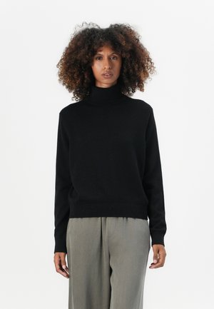 CLASSIC ROLL NECK SWEATER - Trui - black