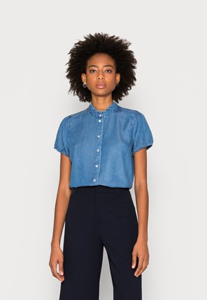 BLOUSE 1/2 SLEEVE - Koszula - light blue denim