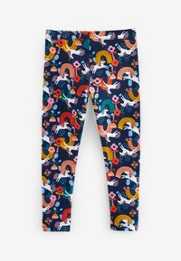 Next ANIMAL PRINT - Tajice-hlače - navy blue pink rainbow unicorn