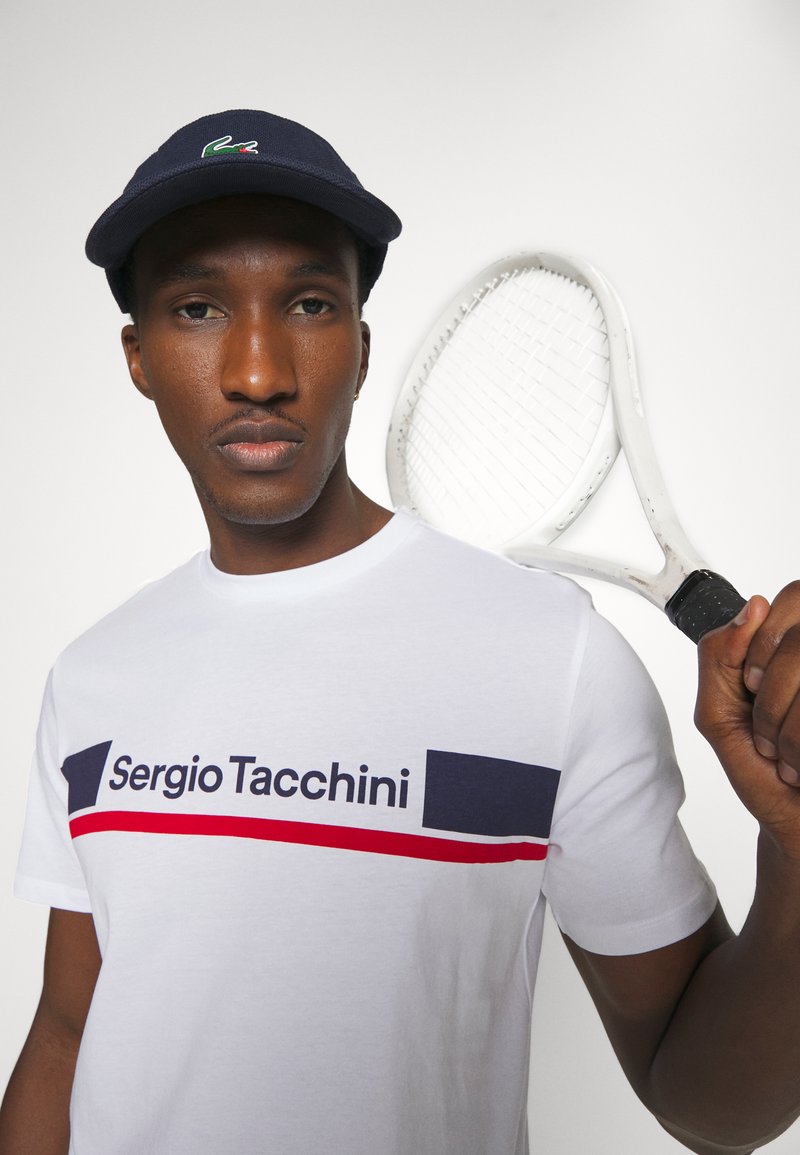 Sergio Tacchini JARED Camiseta estampada white/tango red