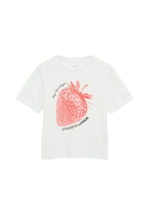 s.Oliver Print T-shirt - weiß