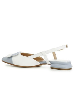 CAFèNOIR Ballerines à brides arrière - bianco/celeste