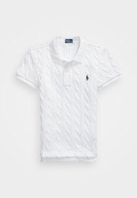 CABLE KNIT POLO SHIRT - Poloskjorter - white