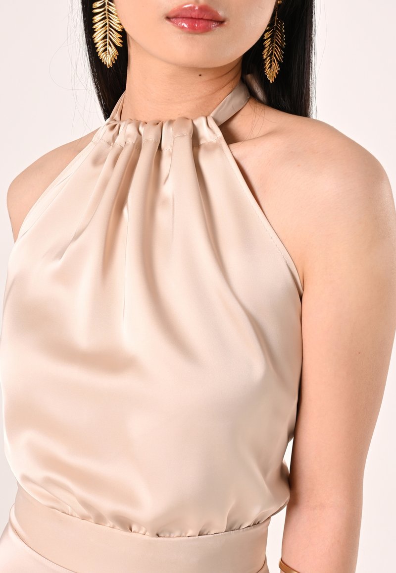 Rinascimento Maxi-jurk beige