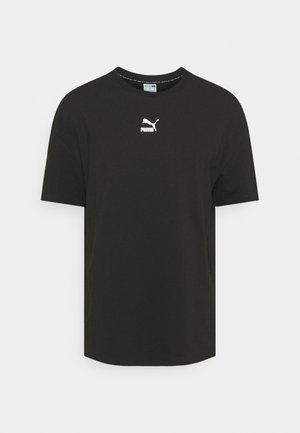 Puma CLASSICS BOXY TEE - T-shirt imprimé - black