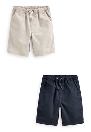 Next 2 PACK PULL-ON SHORTS - Shorts - blue/beige