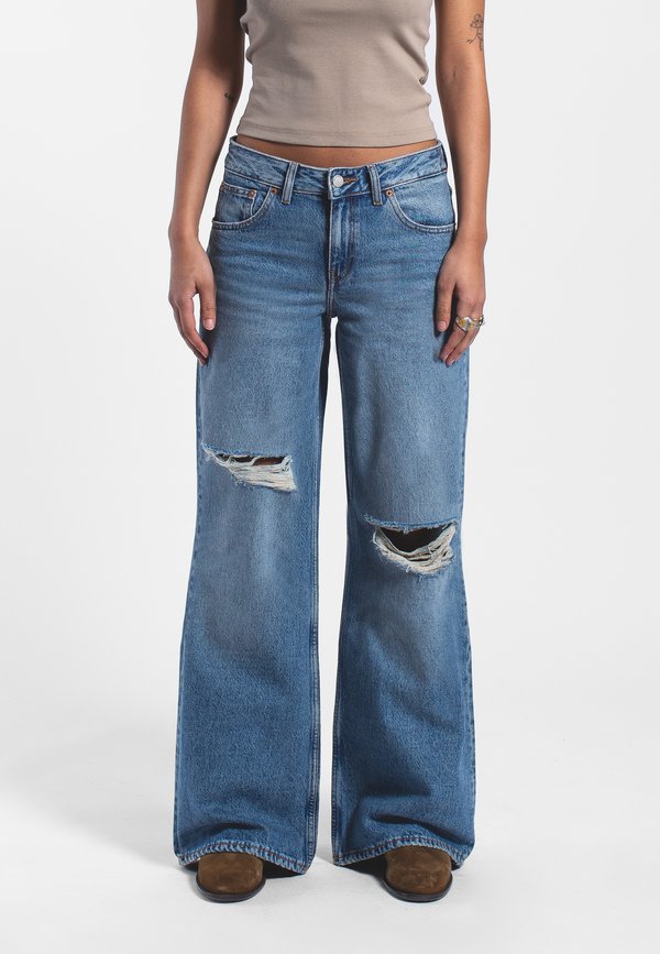 RHUE - Jeans Relaxed Fit - stream sky fade ripped