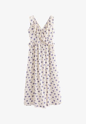 Laura Ashley, REGULAR FIT - SLEEVLESS RUFFLE MIDI DRESS . - Maxikleid - ecru