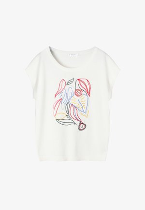 TATUUM, ARTICLE TAG: BLOUSES/SHIRTS - ARTICLE NAME: APELI - Nyomott mintás póló - off white