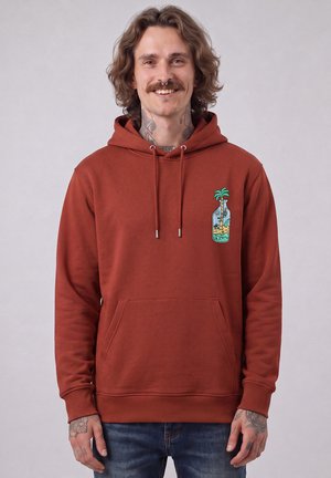 watapparel, HOLIDAY IN A BOTTLE UNISEX - Kapuzenpullover - earthy red