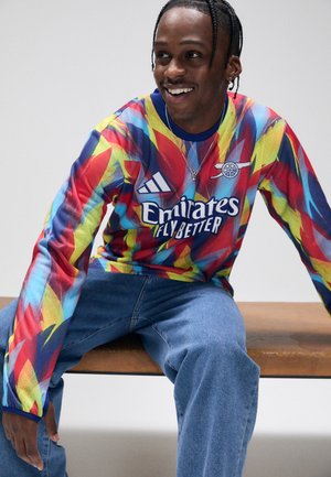 adidas Performance ARSENAL FC 25/26 PRE-MATCH WARM TOP - Klubska moštva - victory blue/pure ruby/bright yellow/bright cyan