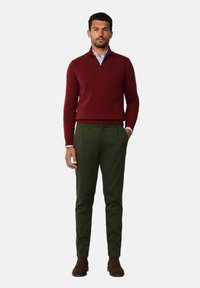 Hackett London Strickpullover - burgundy red