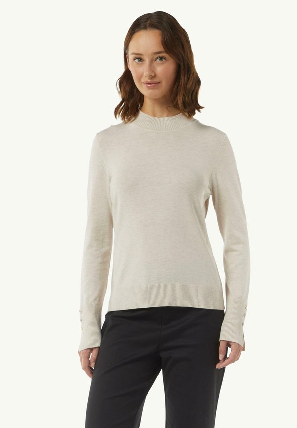 MIT TURTLENECK - Strickpullover - helles beige