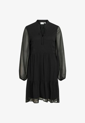 VILA, MINIKLEID VIFALIA LANGARM - Vestido informal - black beauty