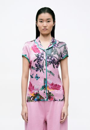 Overhemdblouse - rosa