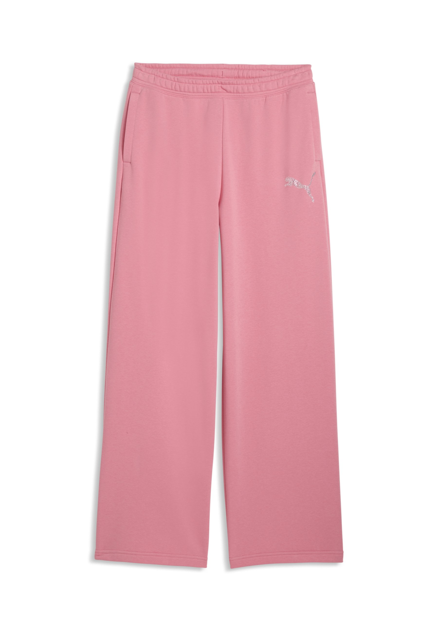 Puma GRAPHIC LEO LUXE BEDAZZLED SLOUCHY - Teplákové kalhoty - wild pink