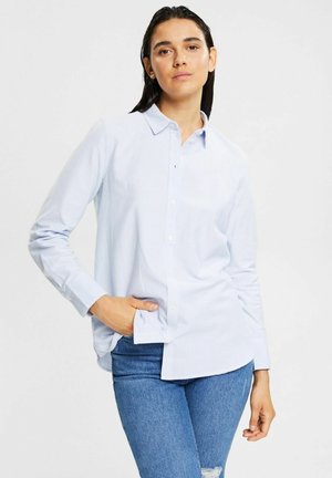 Button-down blouse - light blue