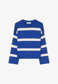 Selected, striped shiny blue