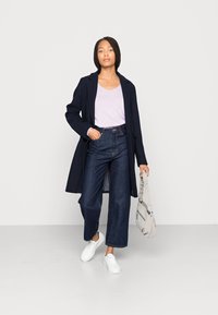 TOM TAILOR BASIC V-NECK - Camisola - iris flower