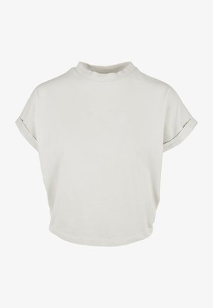 Urban Classics LADIES SHORT PIGMENT DYE CUT ON SLEEVE TEE - Pamata T-krekls - palesasphalt