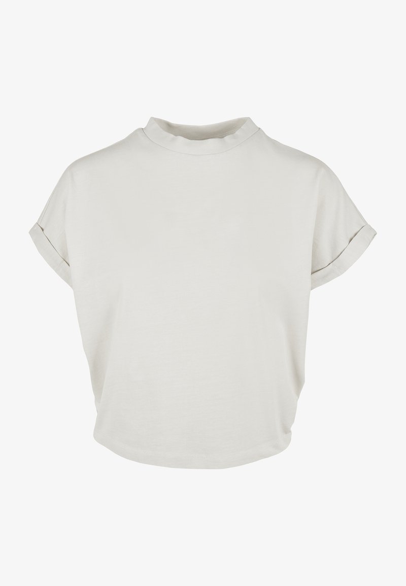 Urban Classics LADIES SHORT PIGMENT DYE CUT ON SLEEVE TEE - T-shirt basic - palesasphalt