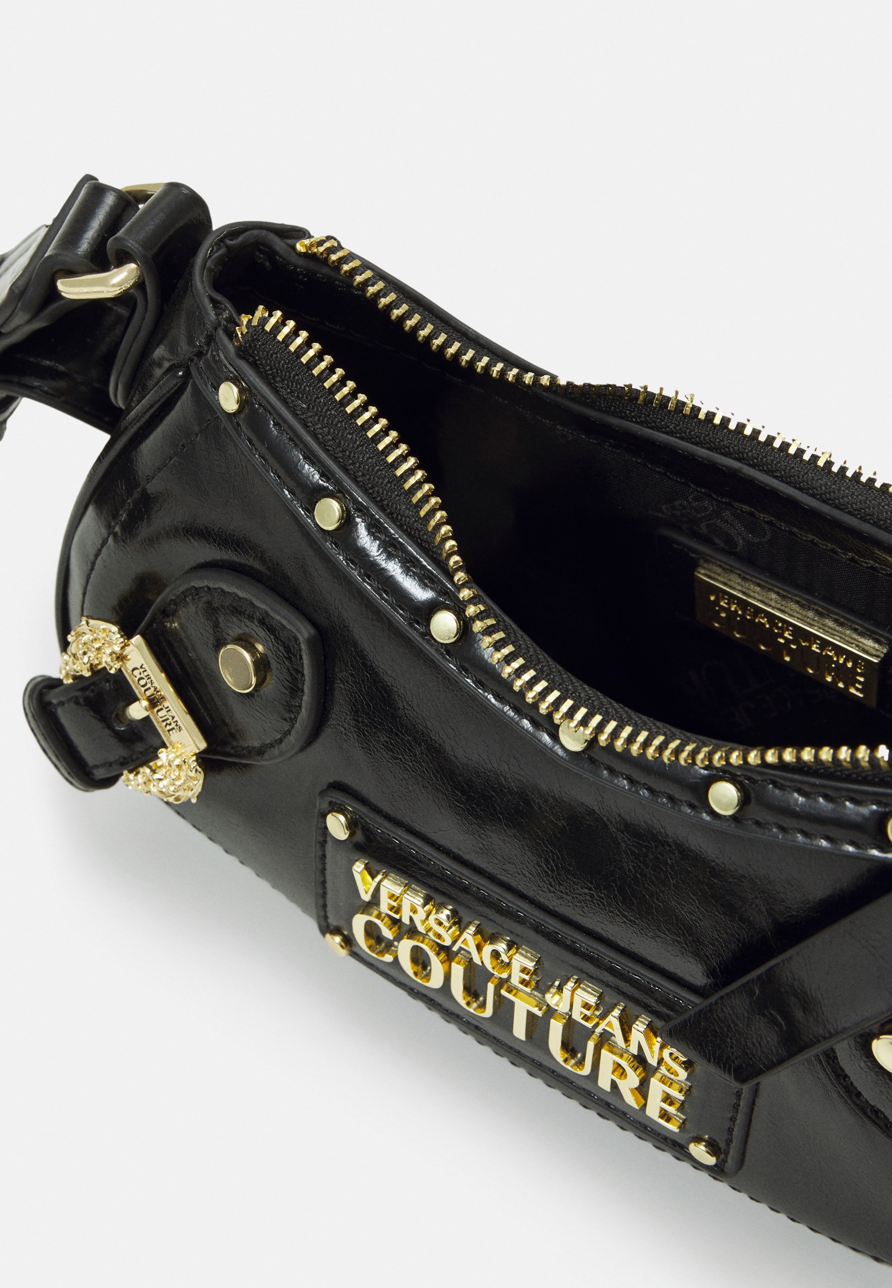 Versace Jeans Couture BIKER COUTURE SKETCH BAGS - Handbag - black - Zalando .co.uk