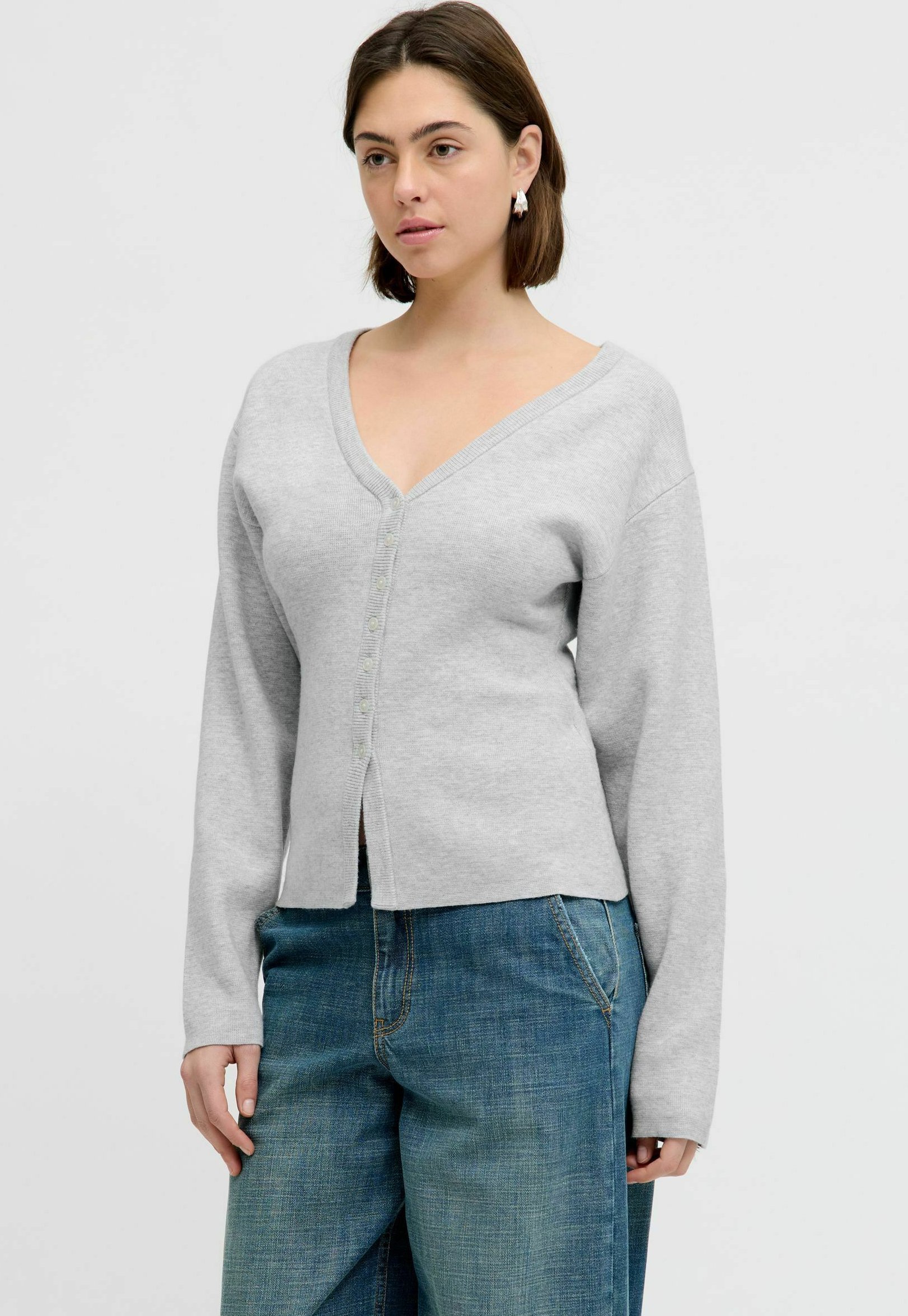JJXX Knitted JXDIANA Knitted - Cardigan - light grey melange/light