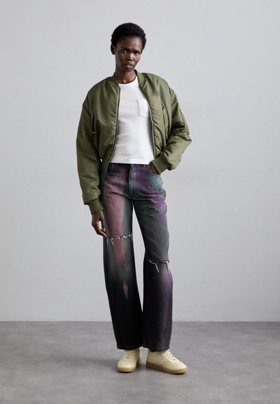 MM6 Maison Margiela PANTS 5 POCKETS - Široke kavbojke - black