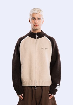 Another Cotton Lab, ANOTHER ZIP CARDIGAN UNISEX - Cardigan - chocolate