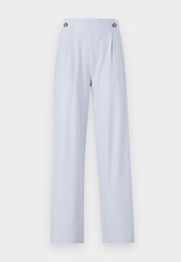 JDYNELLI LONG PANT  - Püksid - cloud dancer/frozen fjord