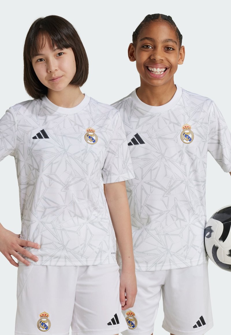adidas Performance REAL MADRID PRE-MATCH KIDS - Vereinsmannschaften - white clear grey
