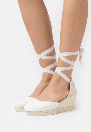 LOW WEDGE - Alpargatas - white