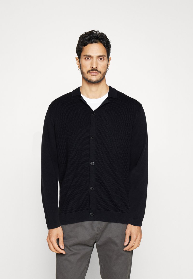 Selected Homme SLHMATTIS STRUCTURE - Cardigan - sky captain/dark blue ...