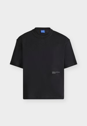 Karl Lagerfeld Jeans, INSIDE OUT BOXY - Обикновена тениска - black