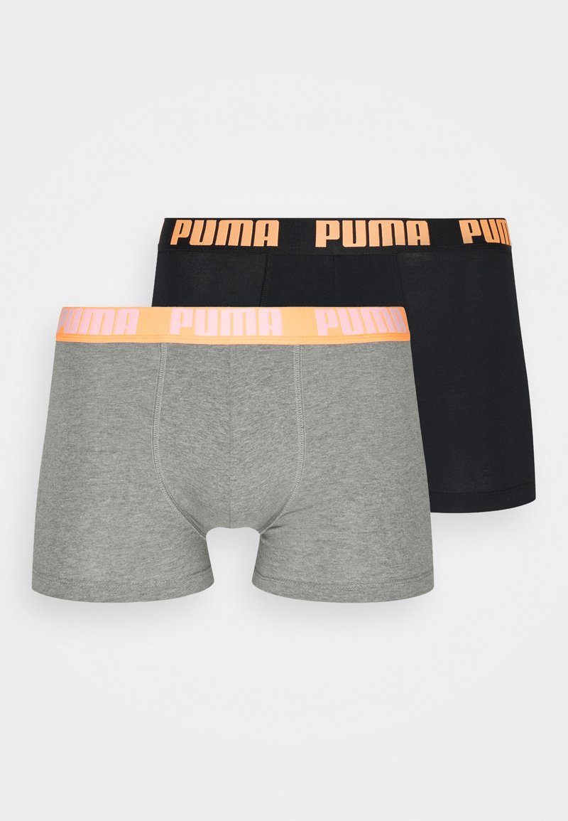 Puma BASIC 2 PACK - Boxerbriefs - grey/orange