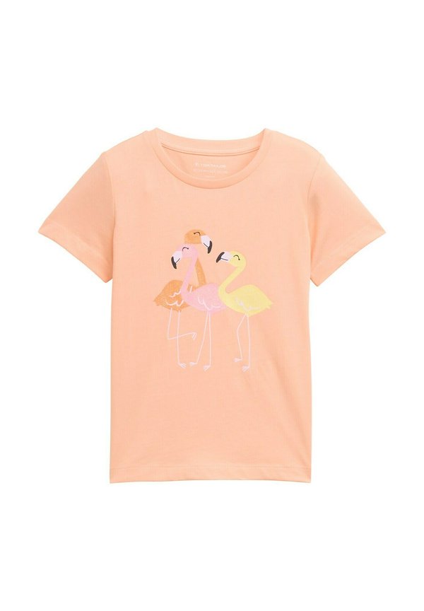 MIT GLITZER - T-Shirt print - peach bloom