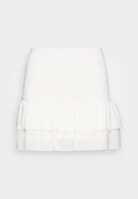 FRILL SMOCK SKIRT - Saia evasé - white