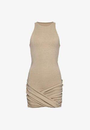 LA MANIA, SUKIENKA ANGIE STONE BEIGE - Šaty do práce - stone beige