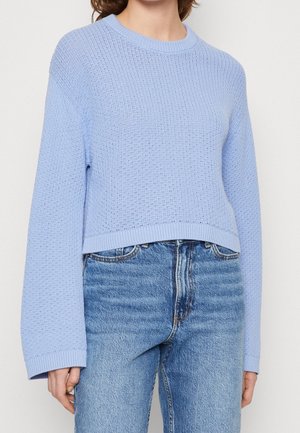 Stickad tröja - blue
