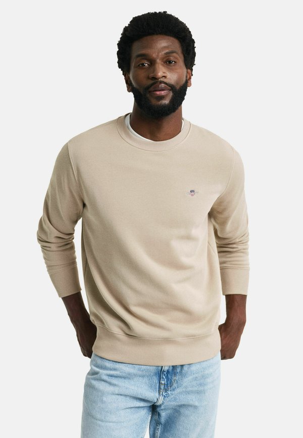 SHIELD NECK - Sweatshirt - dry sand