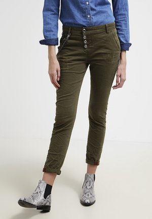 Mos Mosh Džíny Slim Fit - olive